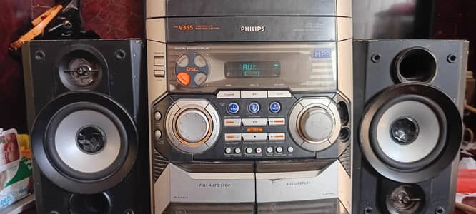 philips mp3 vcd radio aux cassete player
