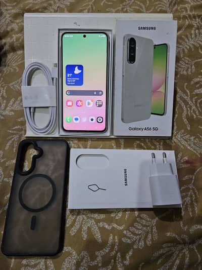 Samsung Mobile A56 5G 8+8 256 in Warranty Complete Box 10/10