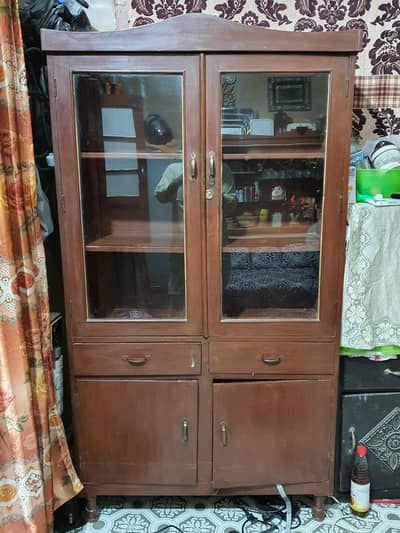 Solid Wooden Crockery Cabinet for Sale