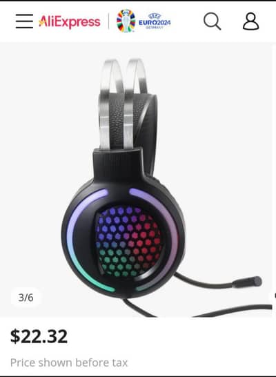 RGB Heavy Gaming Headphones.