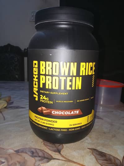 Jacked Nutrition Brown Rice Protein – Chocolate Flavor | 2 LB for sale