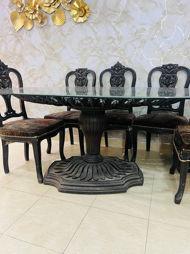 Solid Wood 6-Chairs Dining table Chinioti 0