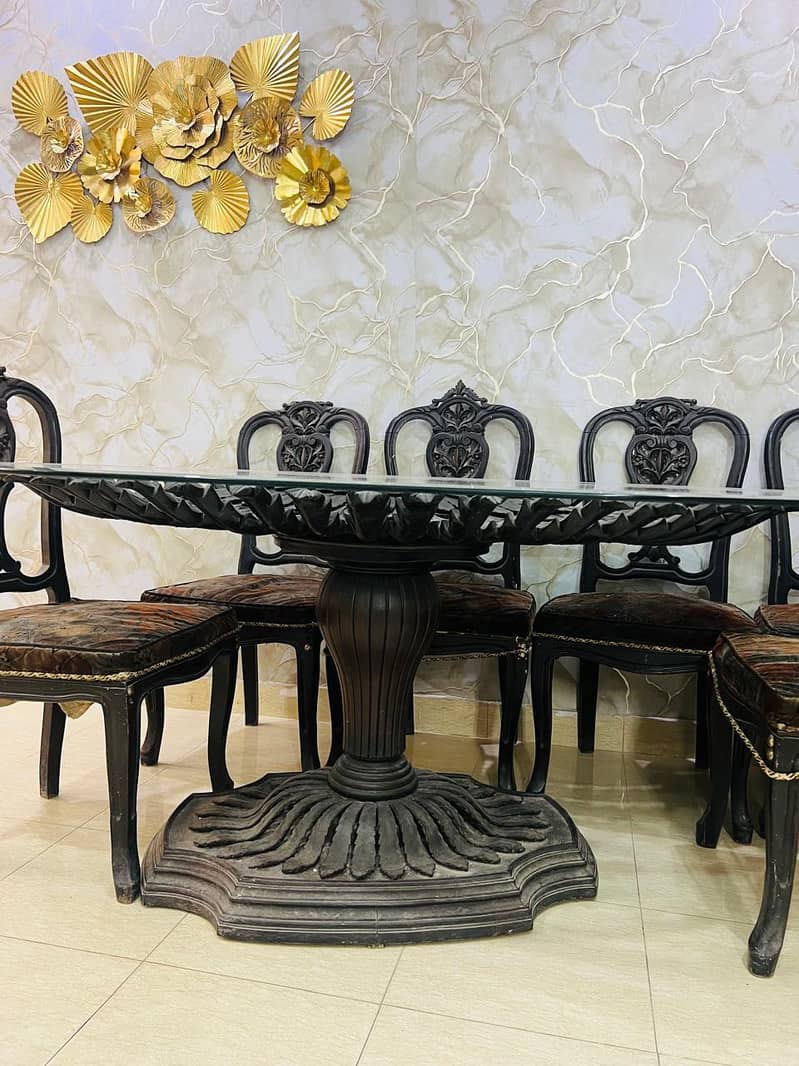 Solid Wood 6-Chairs Dining table Chinioti 1