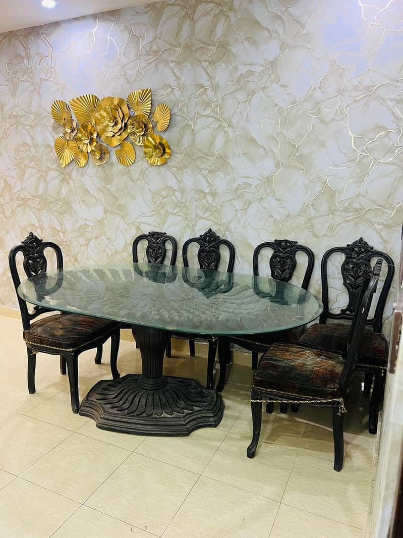 Solid Wood 6-Chairs Dining table Chinioti 2