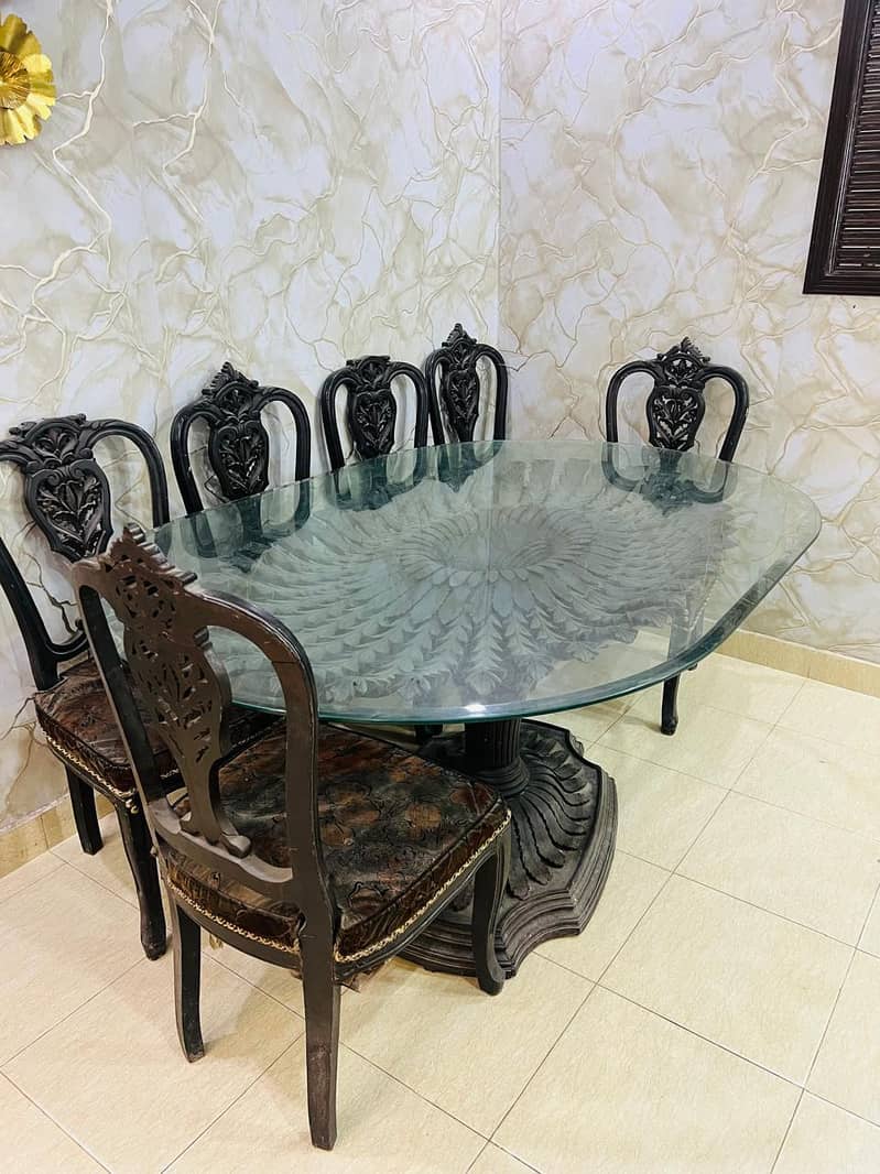 Solid Wood 6-Chairs Dining table Chinioti 3