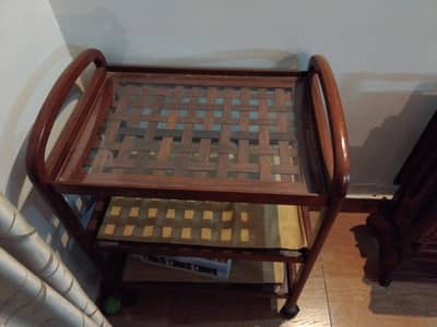 wooden Tea Trolley cntct on 03353116461