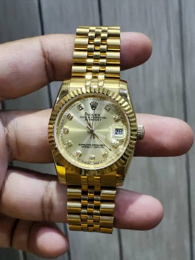 Rolex DateJust Diamond Dial Jubilee Gold