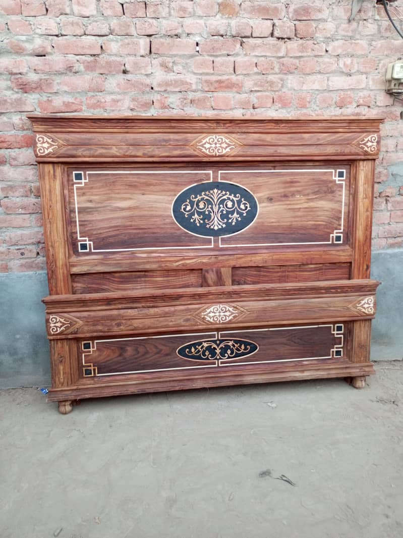 #Bed set#wooden bed#Chinioti bed#sofa#dressing#chairs#king bed#table 6