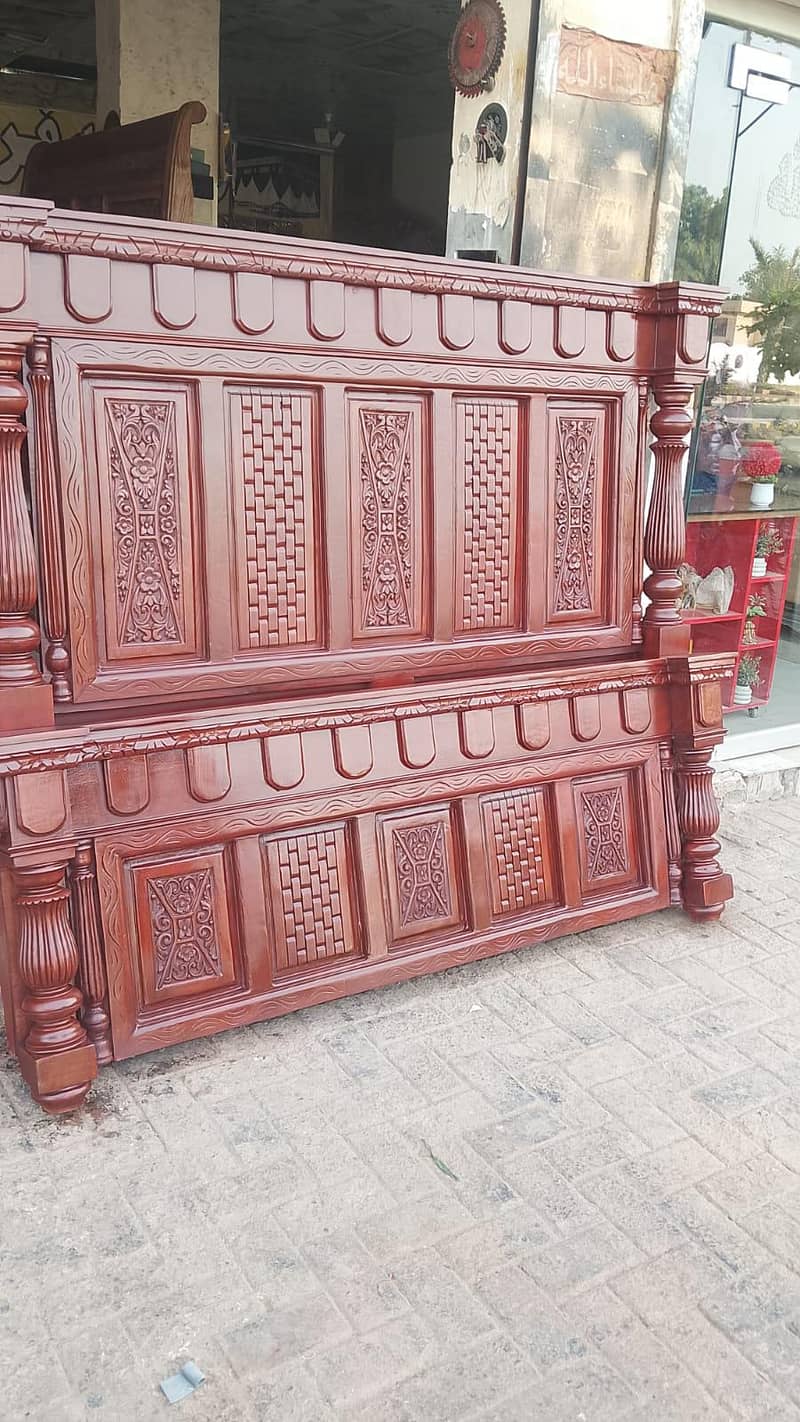 #Bed set#wooden bed#Chinioti bed#sofa#dressing#chairs#king bed#table 13