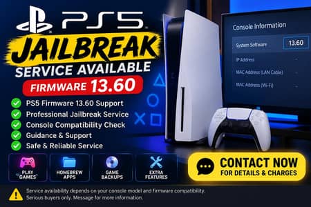 PS5 Jailbreak Service Available – Firmware 13.60
