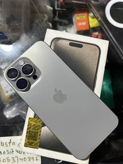 iPhone 15 Pro Max 256gb PTA 88 BH physical+esim with box