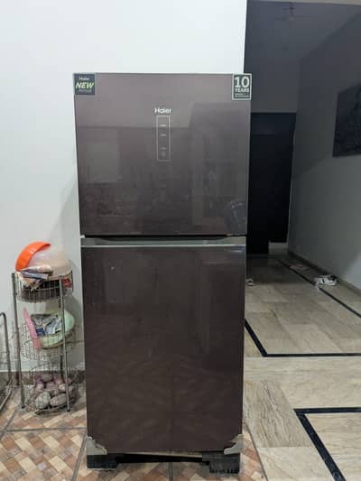 Haier fridge, almari, sofa, mattress, bed, center table, solar plates
