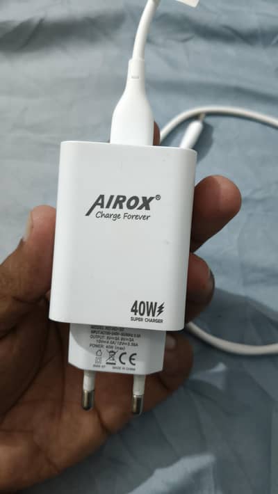 Airox 40W Super Fast Charger Adapter + Ronin Fast Charging Cable