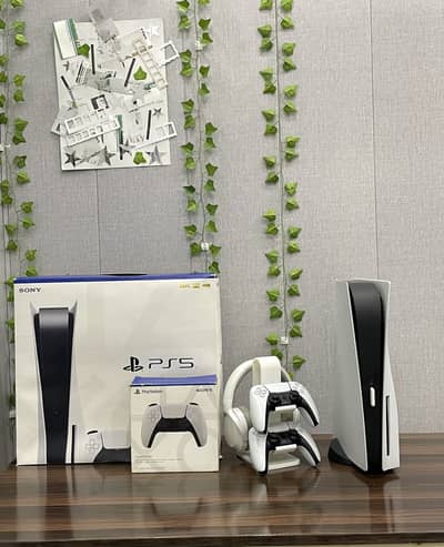 PlayStation 5 Fat Disc Edition with 2 Controllers and Boxes