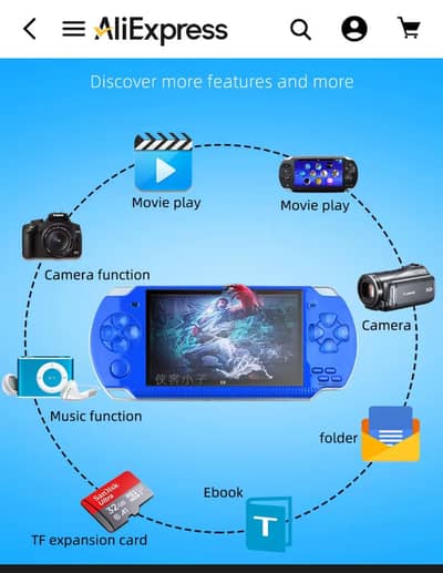 X6 handheld game console like new