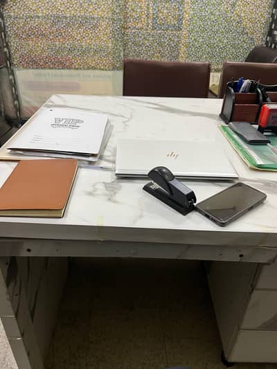 Executive Office Furniture Set Office Table Chairs & Lockable Cabinets