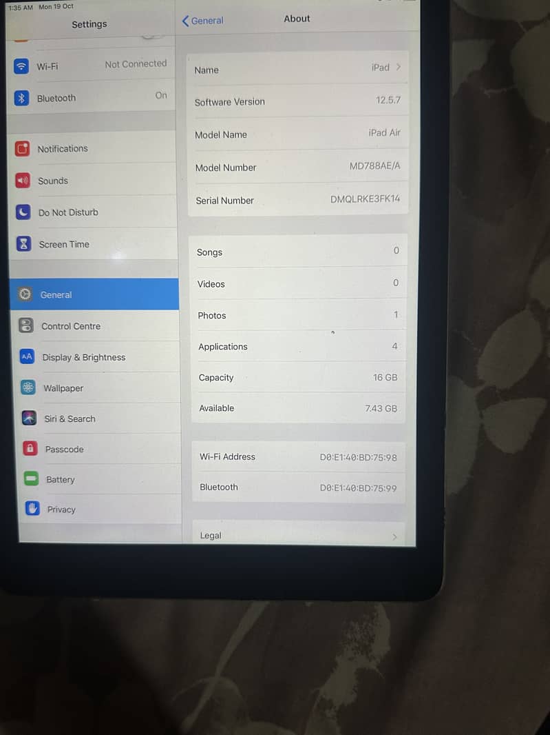 Ipad air 1 1
