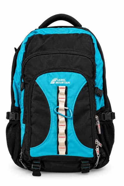 Camel Mountain 80L Hiking & Camping Backpack – Black & Blue