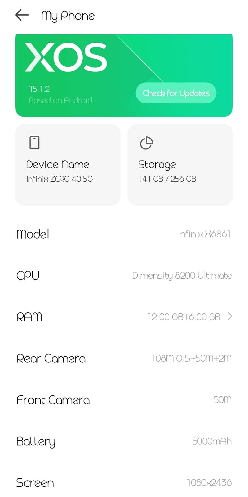 Infinix Zero 5G 6