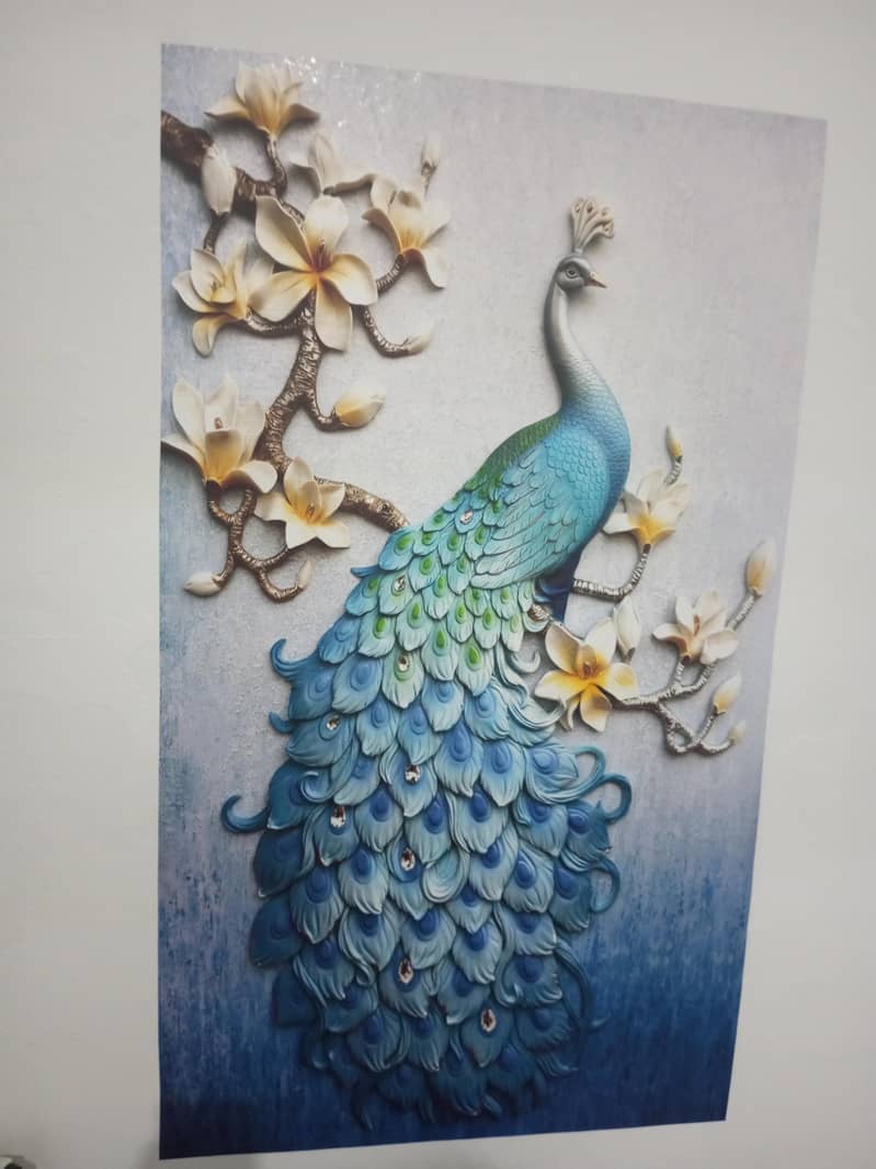 3D Peacock Wall Frame 1