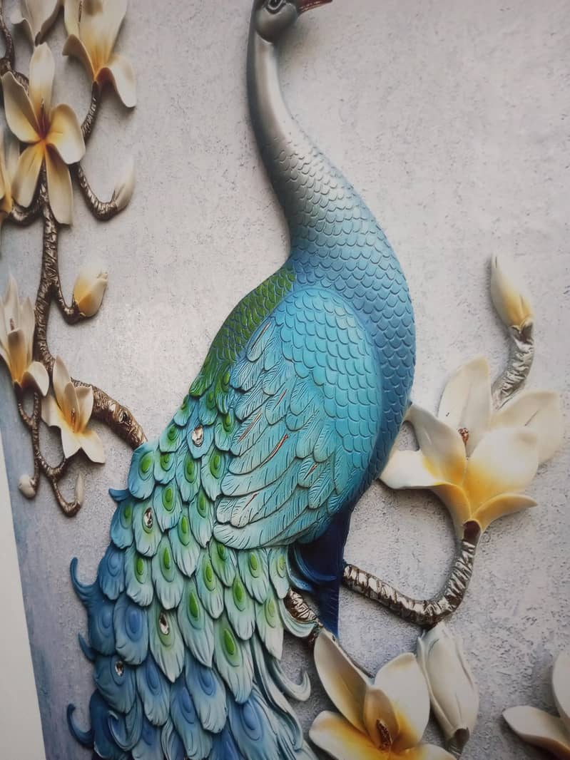 3D Peacock Wall Frame 2