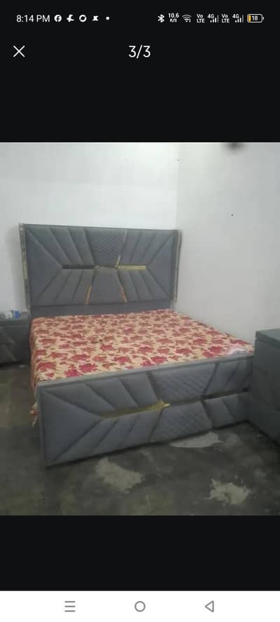 valvat king size bed good condition with metrass
