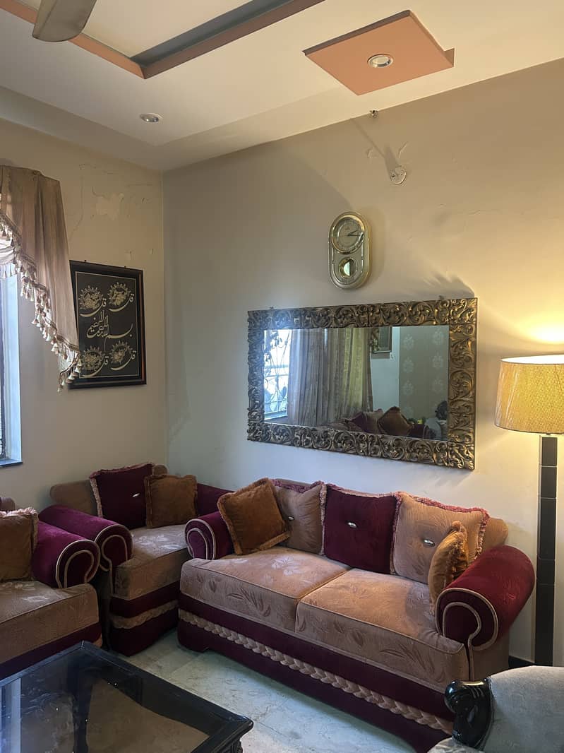Sofa set + table 3