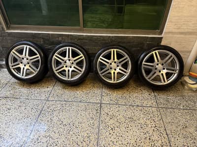 Original Mercedes-Benz AMG OEM Rims with Pirelli P Zero Tyres (18”)