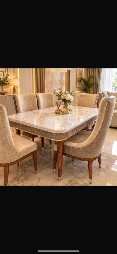 Luxury 6 seater Dinning table (New)