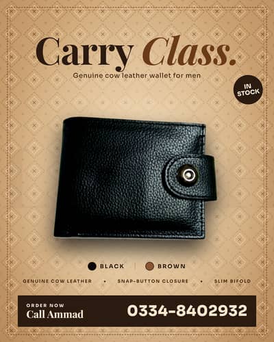 Premium Genuine Cow Leather Wallet for Men