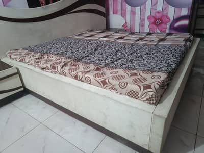 Bed with side tables for sale