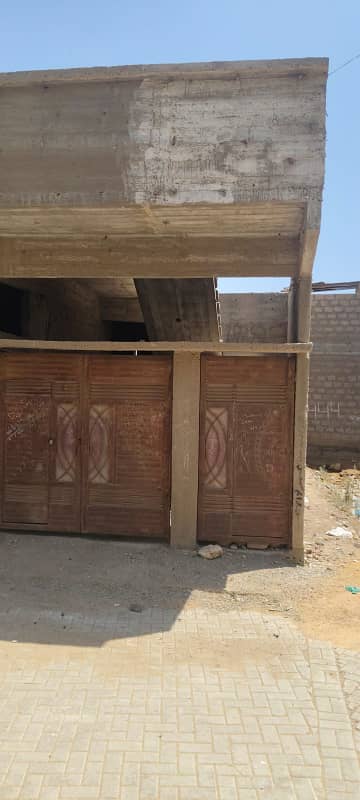 Grey Structure for Sale. Eidu Goth, Shah town, Near Steel Town. Quaid-e-Azam Park ke samne. DEMAND 69 LACS || 120 SY. Electric work completed. Good Construction. Urgent to Sale. CONTACT: 03112221091