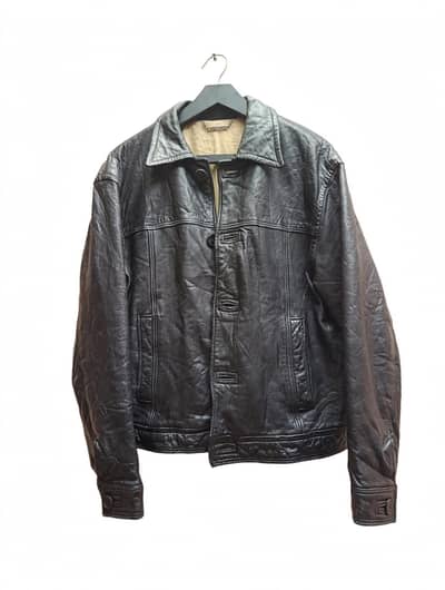 NIX JEANS-ORIGINAL SHEEPSKIN LEATHER JACKET-REAL LEATHER-L-XL