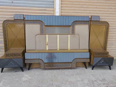 luxury bed . dressing. side table