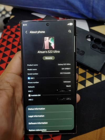 Samsung Mobile S22 Ultra - Pta Approved - Exchange Possible