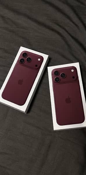 2 Apple iPhone 18 Pro Max 256gb burgundy both e sim non pta