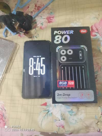 Itel power 80 4+4/128 11 month warranty urgent sale only call
