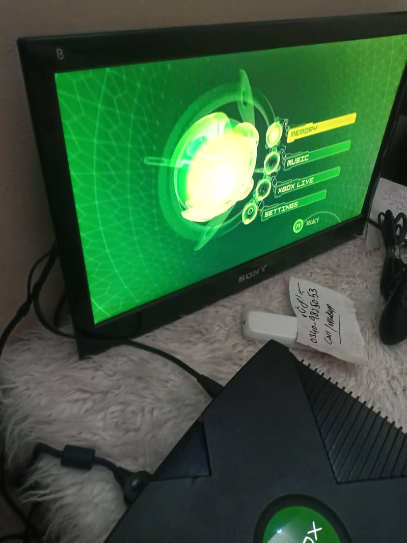 xbox OG with two controllers 2