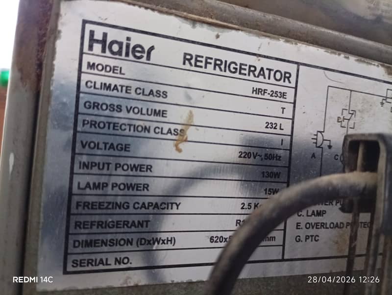 haier fridge 7