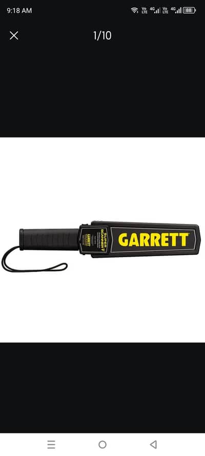 Metal Detector sports l Garrett Super Scanner equipment Body