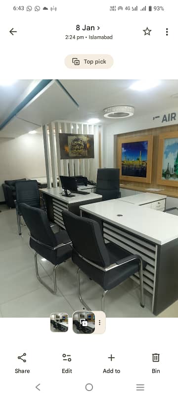Blue Area Office 500 Square Feet Jinnah Avenue For Rent