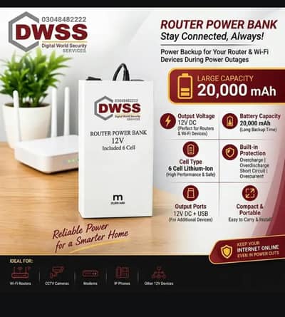 Power bank for wifi router / Rechargeable Battery Power Bank / Router