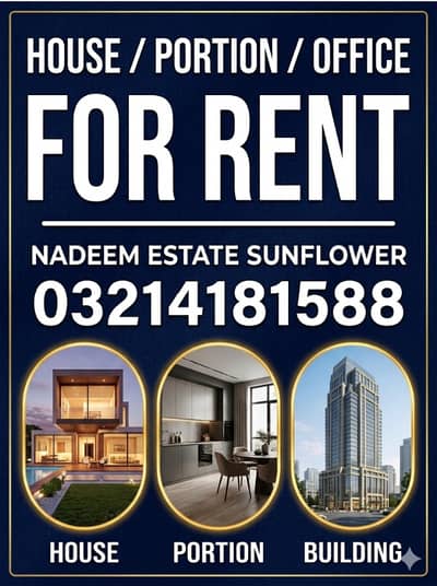 OFFICE 1700 SQF Facing park canal road j1 sunflower available