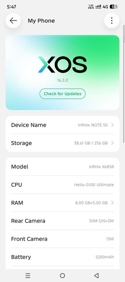 Infinix note 50