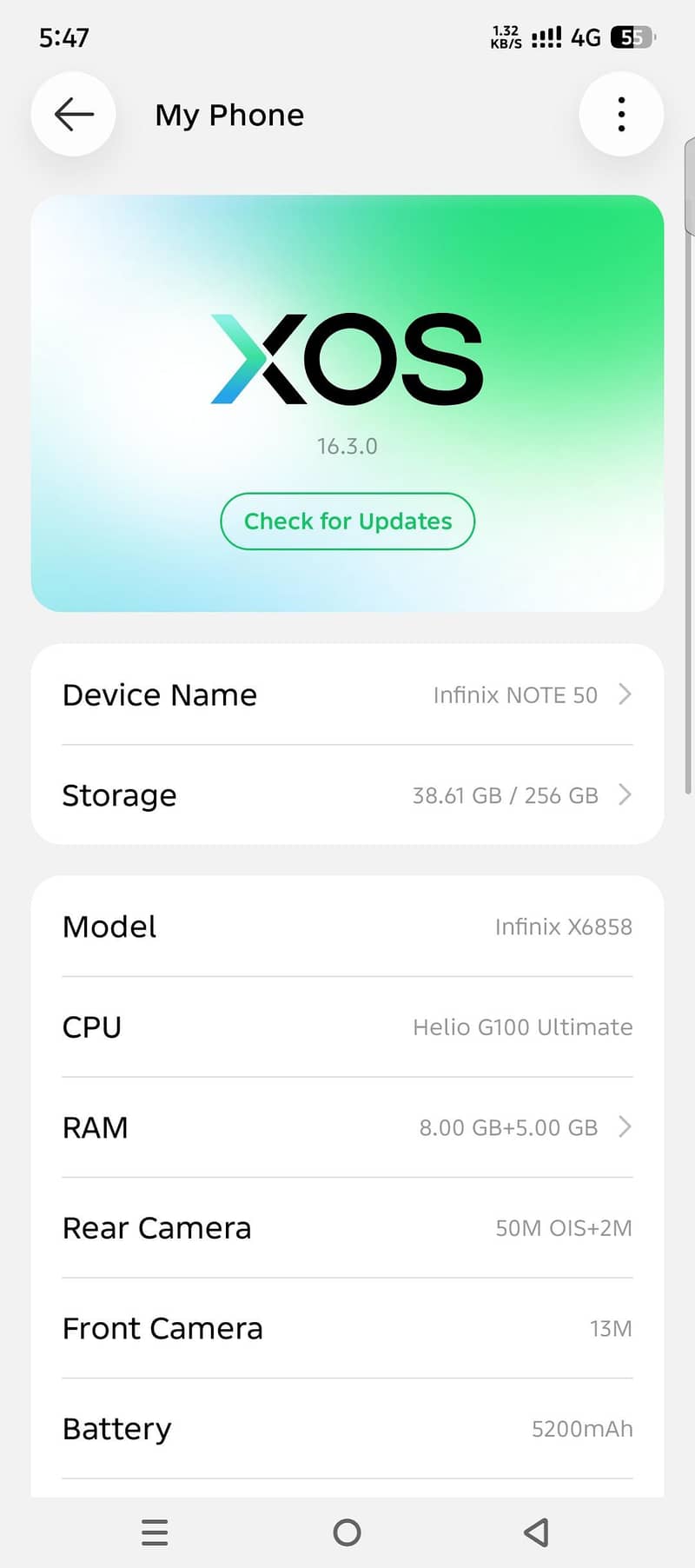 Infinix note 50 0