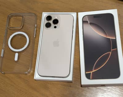 iPhone 16 pro max 256gb -Jv - Desert titanium complete box n case