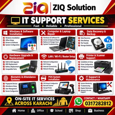 Computer & Laptop Repair | IT Support Services – Karachi