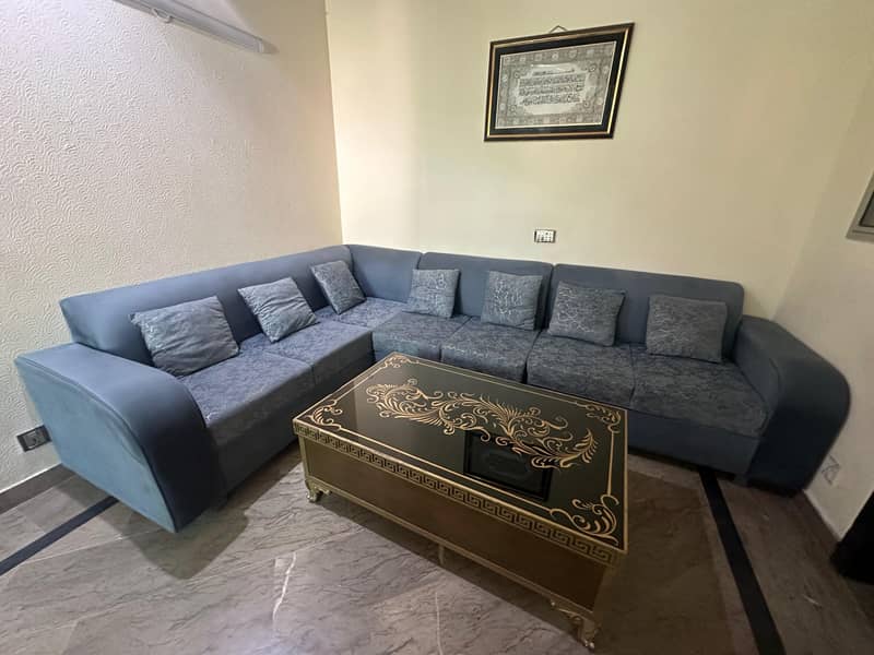 L Shape Sofa with Center table. 0