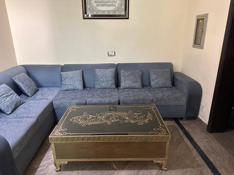 L Shape Sofa with Center table. 1