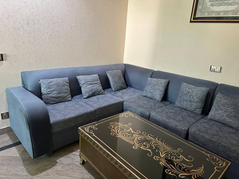L Shape Sofa with Center table. 6